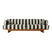 HKliving Teak Tuinbank - Stracciatella