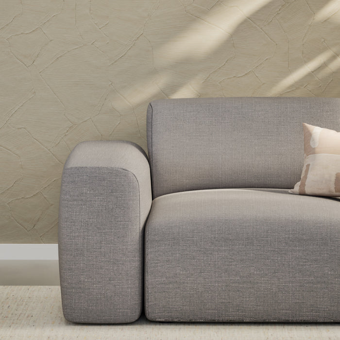 NADUVI Collection Nina Hoekbank Rechts - Linnen - Donkergrijs