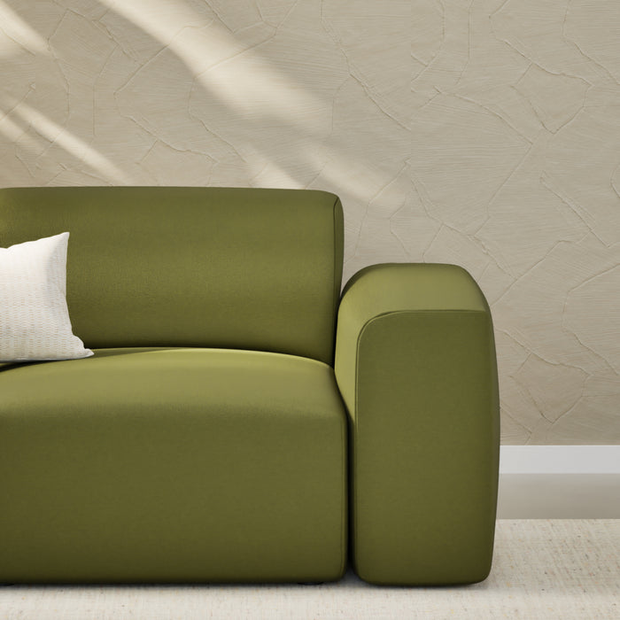 NADUVI Collection Nina Hoekbank Links - Velvet - Olijfgroen