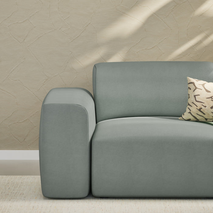 NADUVI Collection Nina Hoekbank Rechts - Velvet - Mintgroen