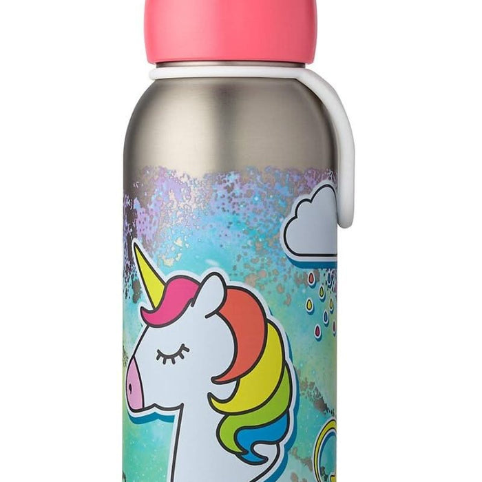 Isoleerfles flip-up Campus 350 ml - Unicorn