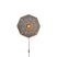 GOOD&MOJO Wandlamp Panama - Donker grijs - 45x7x45cm