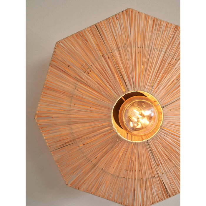 GOOD&MOJO Wandlamp Panama - Naturel - 45x7x45cm