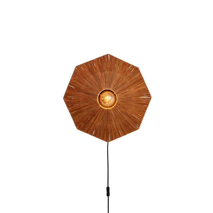 GOOD&MOJO Wandlamp Panama - Bruin - 45x7x45cm