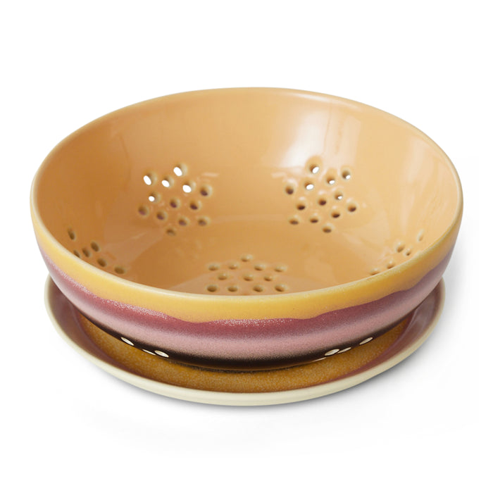 HKliving 70's Ceramics Berry Bowl Fruitschaal - Sunset