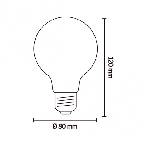 Calex Lichtbron E27 Goud - Glas - 8x12x8cm (BxHxD)