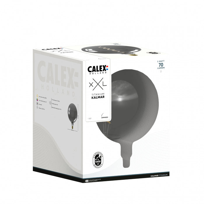 Calex Lichtbron E27 XXL Grijs - Glas - 20x27x20cm (BxHxD)