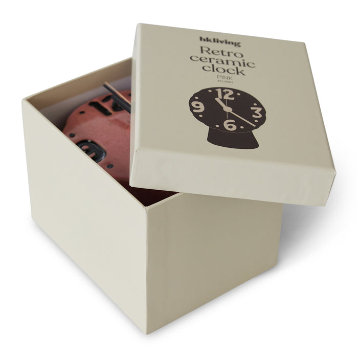 HKliving Retro Ceramics Tafelklok - Pink