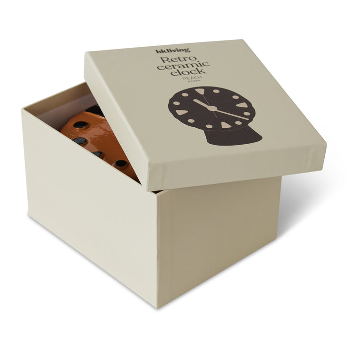 HKliving Retro Ceramics Tafelklok - Peach