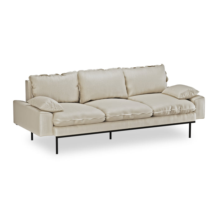 HKliving Retro Sofa 3-zitsbank - Pure Ivory