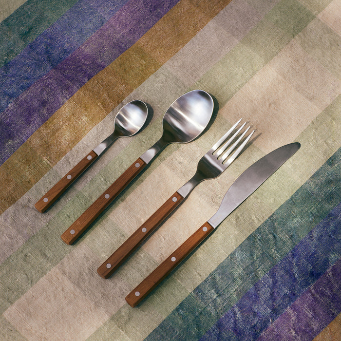 HKliving Vida Check Tafelkleed 140 x 220 cm - Mint / Cobalt