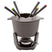 Cosy & Trendy Fondueset Gietijzer - 6 personen - grijs - 1.2 liter