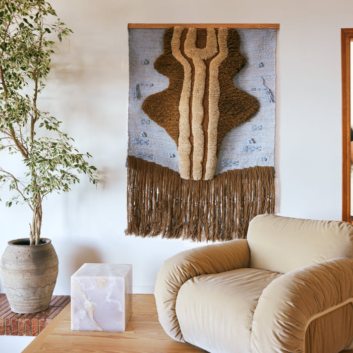 HKliving Wandkleed - Ocean Blue