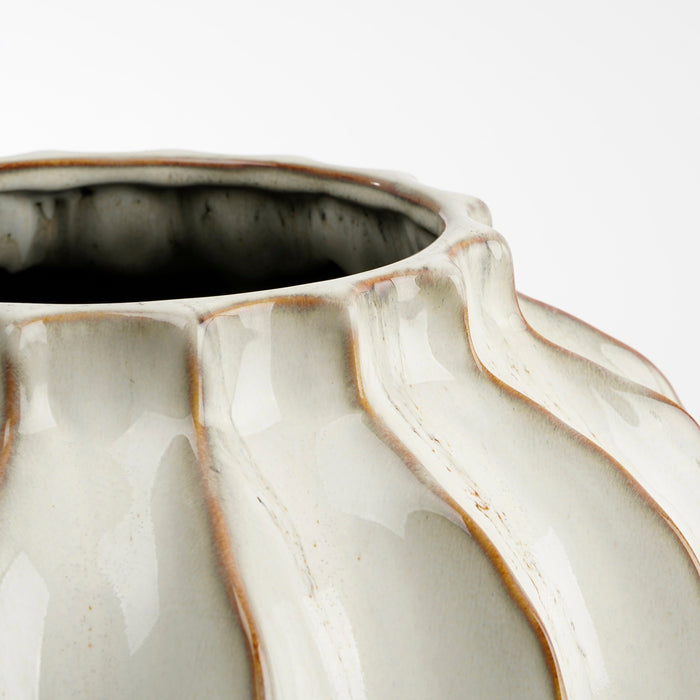 Mica Decorations Altea Vaas - H35 x Ø33 cm - Keramiek - Off White