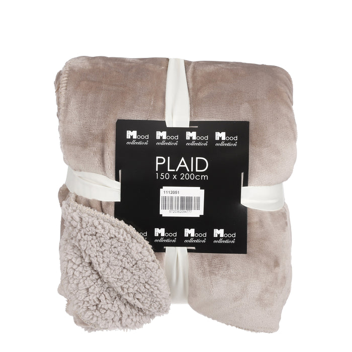 In the Mood Mardy Fleece Plaid - L200 x B150 cm - Beige