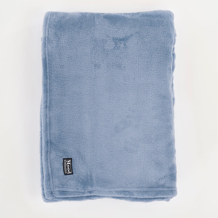 In The Mood Collection Famke Fleece Plaid - 180 x 130 cm - Lichtblauw