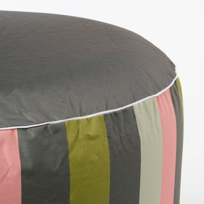 Mica Decorations Novia Opblaasbare Poef - H37 x Ø80 cm - Groen