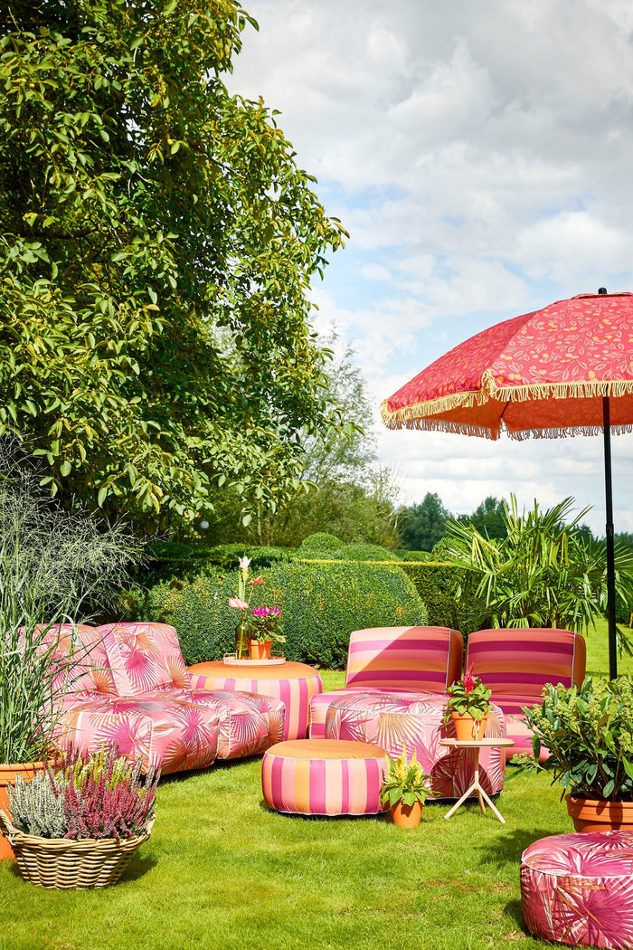 Mica Decorations Nuno Opblaasbare Poef - H23 x Ø53 cm - Paars