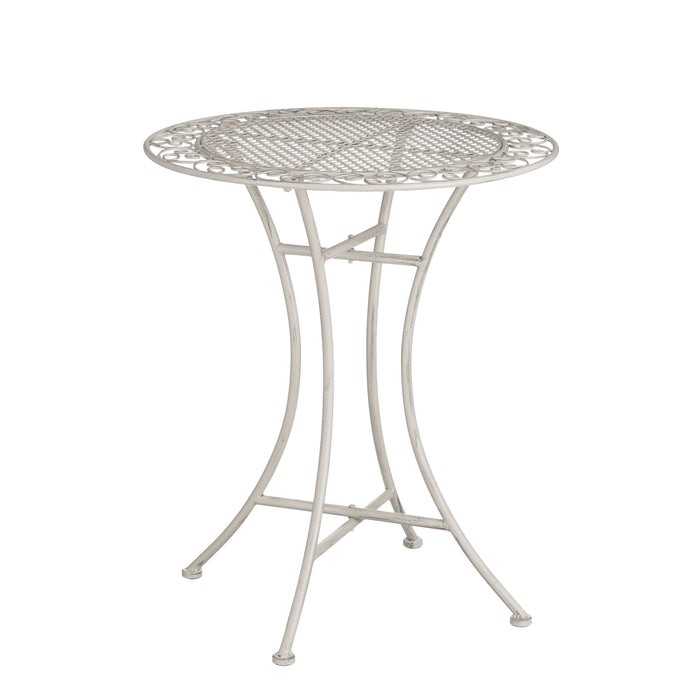 Mica Decorations Provence Bistrotafel voor Buiten - H70 x Ø60 cm - Wit