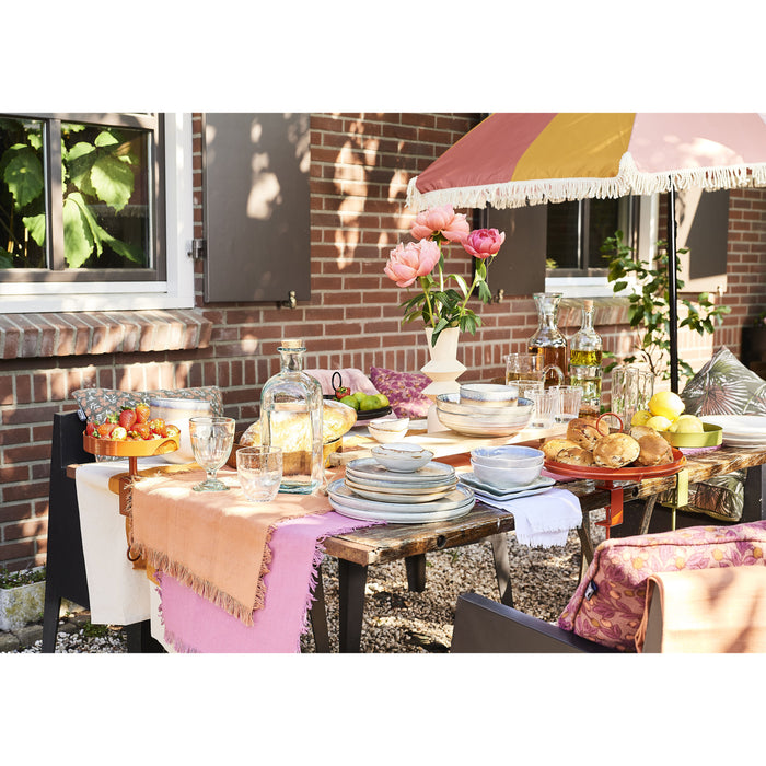 In The Mood Collection Parasol Gestreept - H238 x Ø220 cm - Oranje