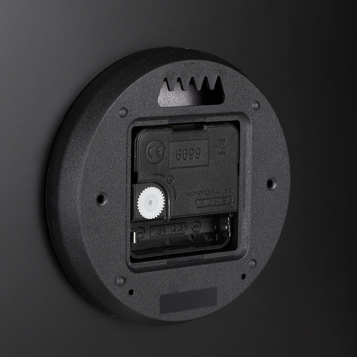 Mica Decorations Brixen Wandklok - Ø35,5 cm - Bruin