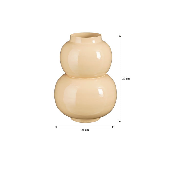 Mica Decorations Boyd Vaas - H37 x Ø26 cm - Beige