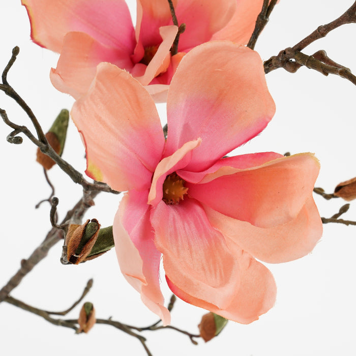 Mica Decorations Magnolia Kunstbloem - H88 cm - Roze
