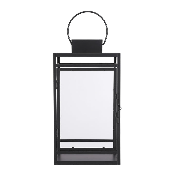 Mica Decorations Storm Lantaarn - L19,5 x B19 x H36 cm - Zwart