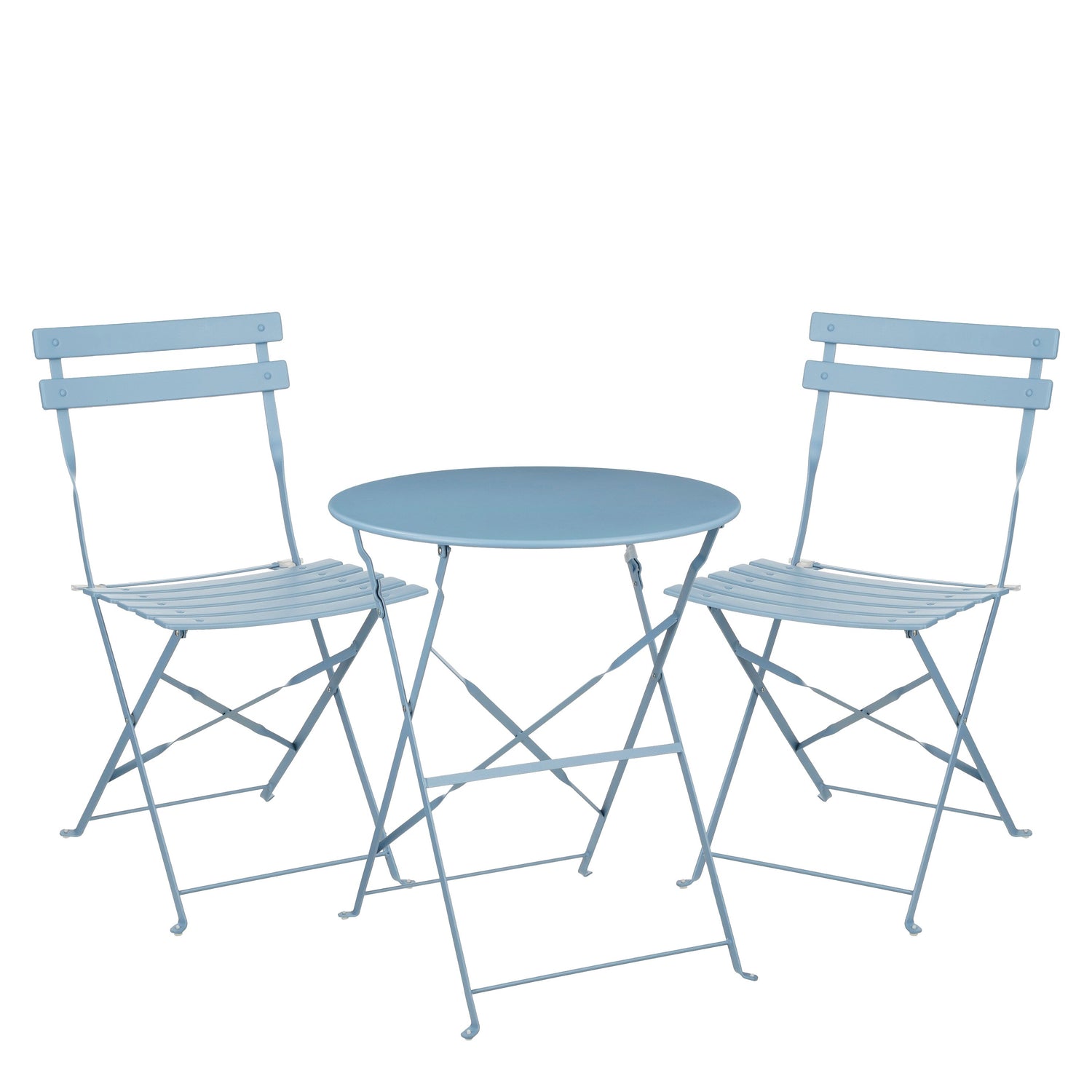 Mica Decorations Laurence Bistroset - Set van 3 - Metaal - Lichtblauw