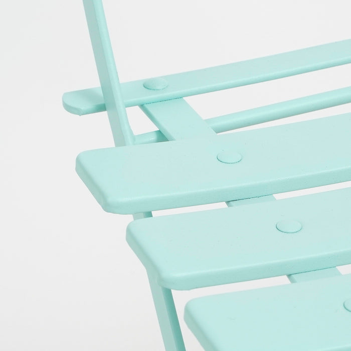 Mica Decorations Laurence Bistro Set - Set of 3 - Metaal - Lichtgroen