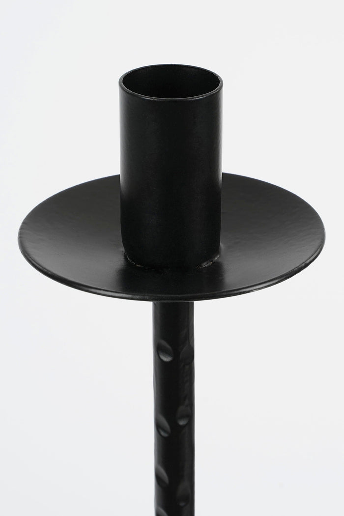 Mica Decorations Kantas Kandelaar - H72 x Ø15 cm - Metaal - Zwart