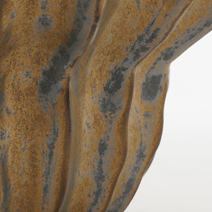 Mica Decorations Altea Vaas - H28 x Ø24,5 cm - Keramiek - Brons