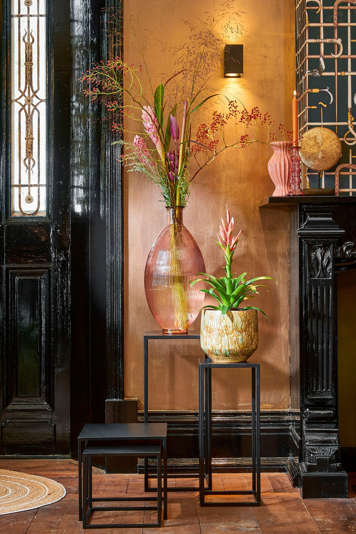 Mica Decorations Firenza Fles Vaas - H59 x Ø29 cm - Lichtroze