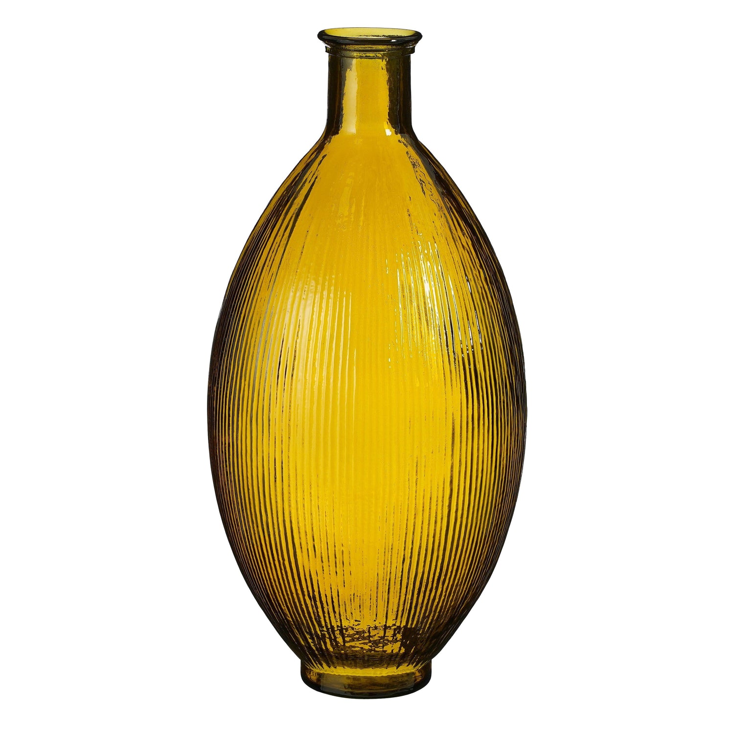 Mica Decorations Firenza Fles Vaas - H59 x Ø29 cm - Oker