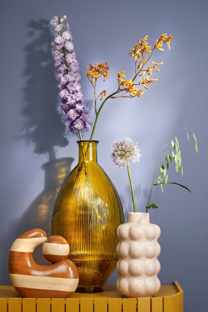 Mica Decorations Firenza Fles Vaas - H59 x Ø29 cm - Oker