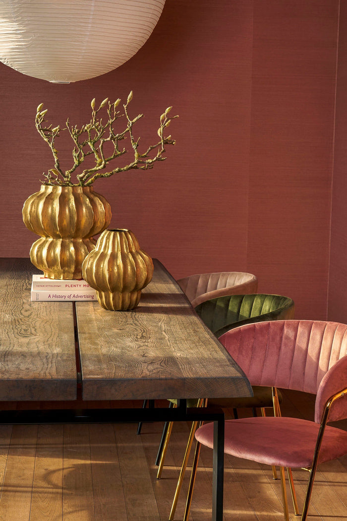 Mica Decorations Altea Vaas - H35 x Ø33 cm - Keramiek - Goud