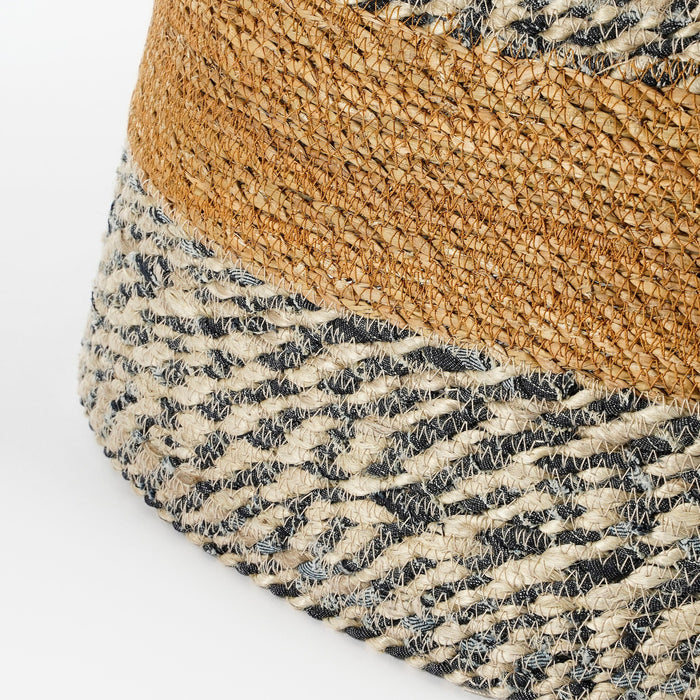 House of Seasons Kerstboomrok - H26 x Ø58 cm - Zeegras - Blauw