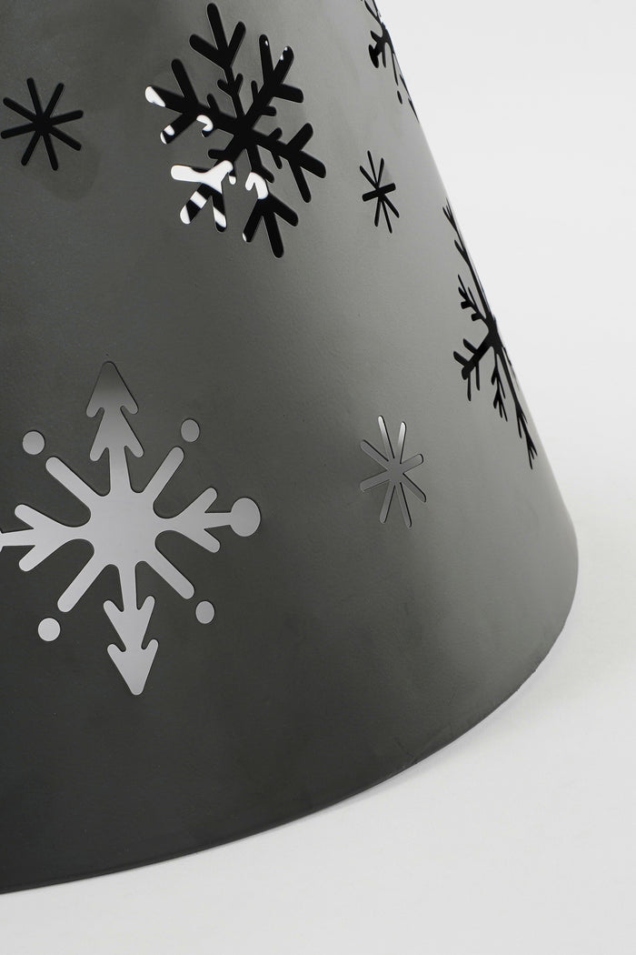 House of Seasons Kerstboomrok - L50 x B30 x H26 cm - Metaal - Zwart