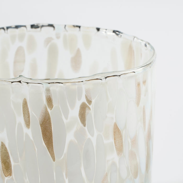 House of Seasons Theelichthouder - Set van 2 - H15 x Ø14 cm - Wit