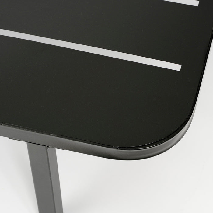 Mica Decorations Celo Hocker - L80 x B80 x H23 cm - Metaal - Zwart