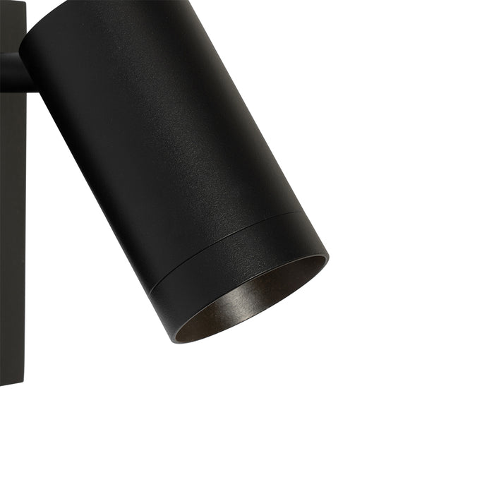 QAZQA Moderne wandlamp zwart verstelbaar met schakelaar - Jeana Luxe