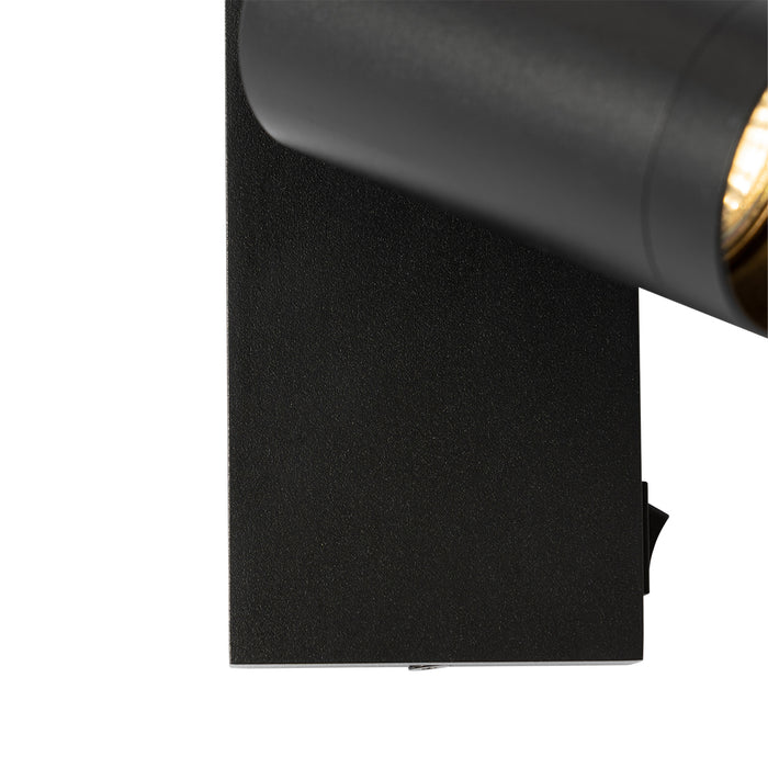QAZQA Moderne wandlamp zwart verstelbaar met schakelaar - Jeana Luxe