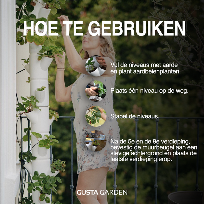 Gusta Garden - Sissi Strawberry - Aardbeienplanttoren - 10 niveaus