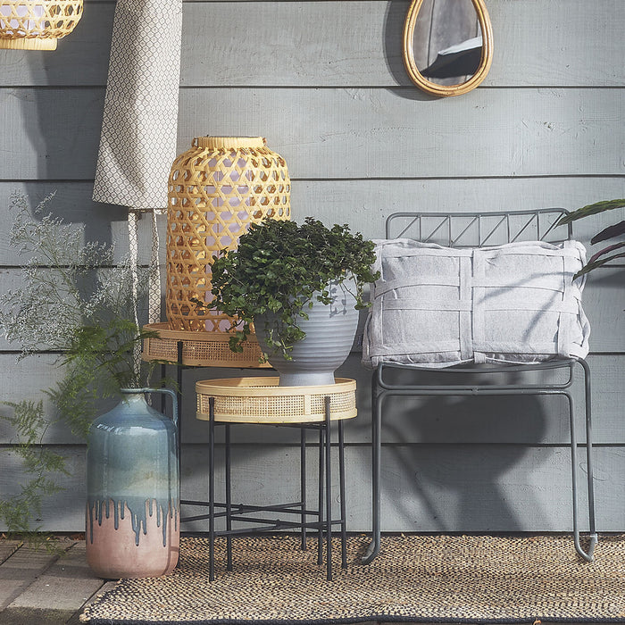 Mica Decorations Leandro Bijzettafel - Set van 2 - H53 cm - Zwart