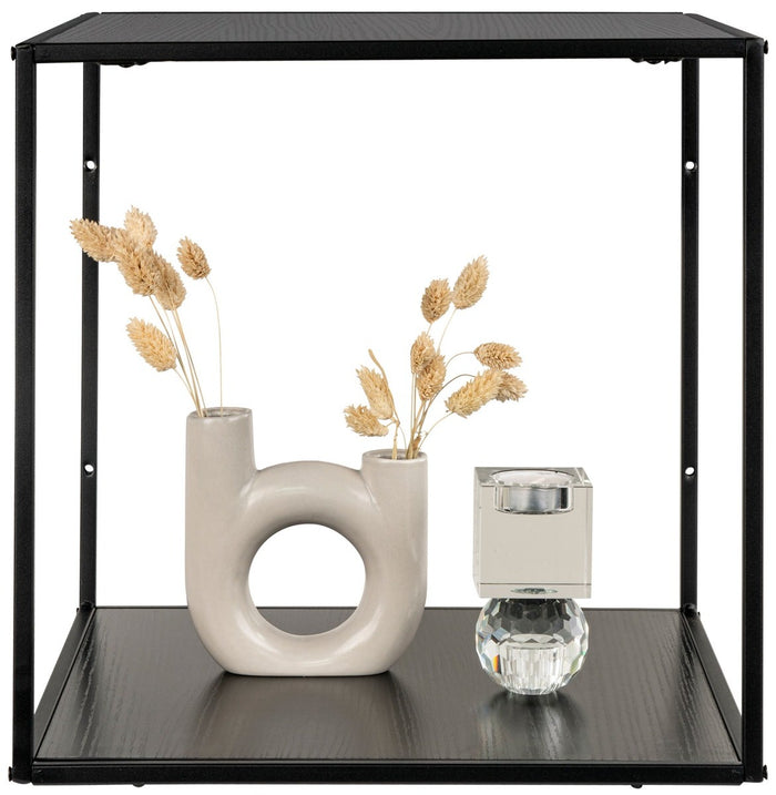 House Nordic Vita Zwarte Wandkubus Open