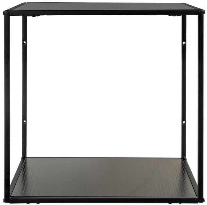 House Nordic Vita Zwarte Wandkubus Open