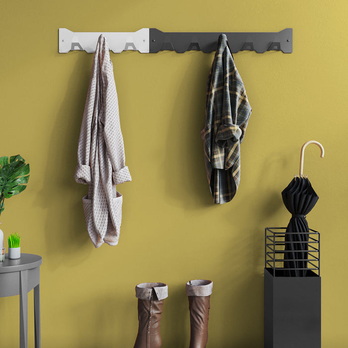 Gorillz Triangle Five - Wandkapstok - 5 haken - 70 x 5 x 12 cm - Blauw