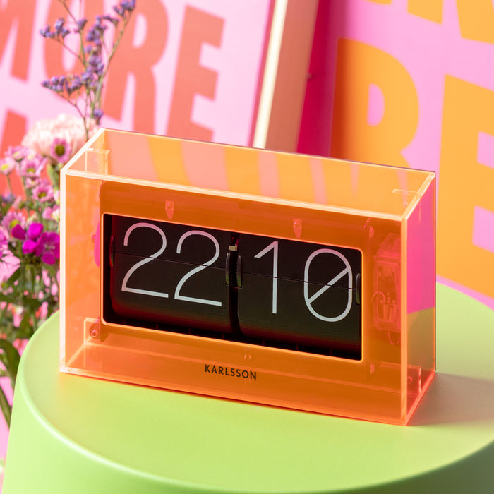 Karlsson - Table clock Boxed Flip