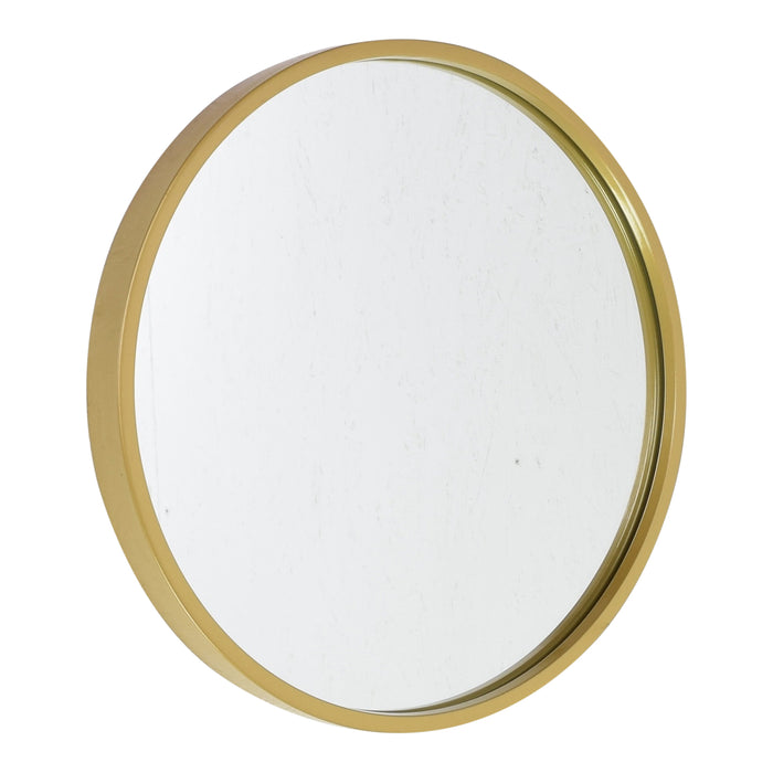 Fragix Boston wandspiegel rond - Goud - Metaal - Ø35cm - Industrieel