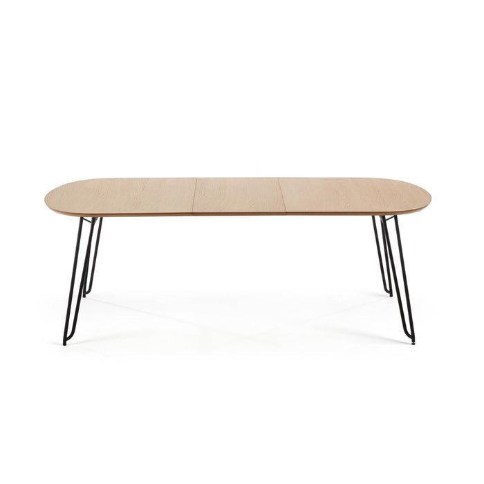 Kave Home Novac Eettafel Uitschuifbaar - 170 x 100 cm - Bruin